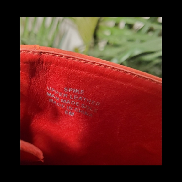 JEFFERY CAMPBELL RED STUDDED HEELS SZ. 8M - Picture 5 of 6